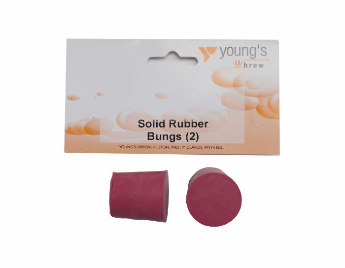 Youngs Solid Rubber Bungs Pack of 2