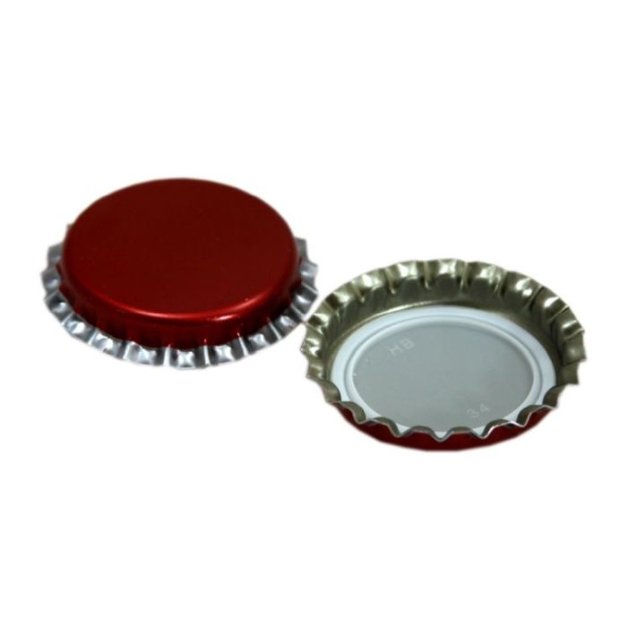 Youngs red crown caps for sealing beer bottles, pack of 1000
