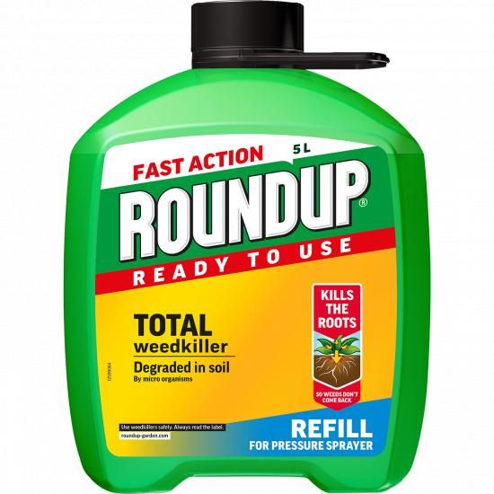 Roundup Fast Action Ready to Use Weedkiller Refill - 5L
