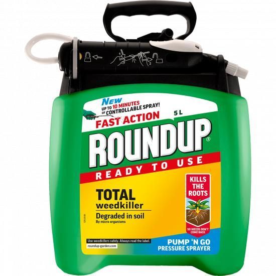 Roundup Fast Action Ready to Use Weedkiller Pump ‘n Go 5L container