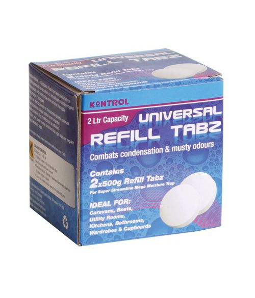 Kontrol Refill Tabz - Non Fragrance, 2 x 400g moisture absorption tablets