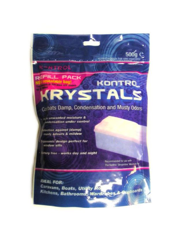 Kontrol Krystals Unfragranced Refill Pack - 500g moisture trap refill