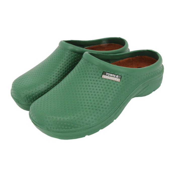 Town & Country EVA Cloggies in Green, Size 10