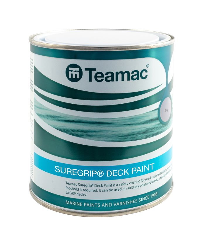 Teamac Suregrip 1L anti-slip deck paint in tile red