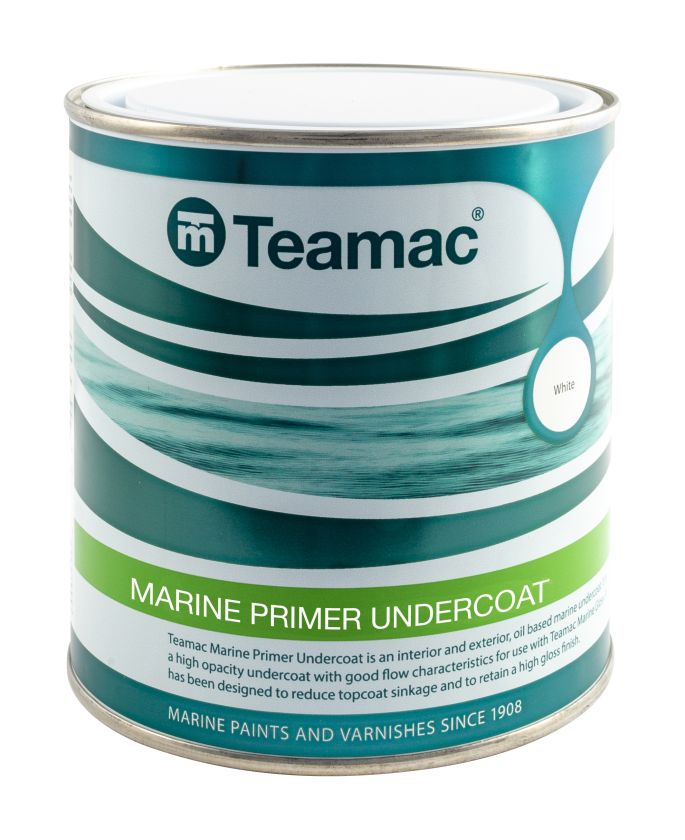 Teamac Marine Primer Undercoat 2.5L in white