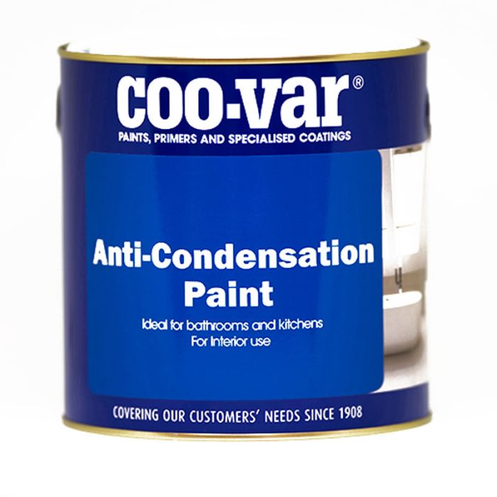 Coo-Var Anti-condensation Paint 2.5L specialist interior paint with a matt slightly textured finish