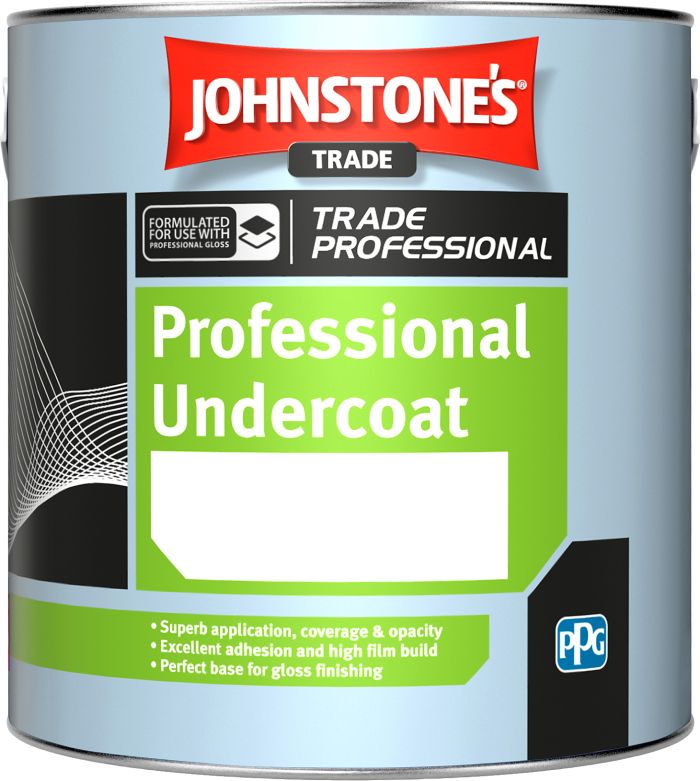Johnstone's Trade Professional Undercoat Mid Grey 2.5L solvent based matt paint
