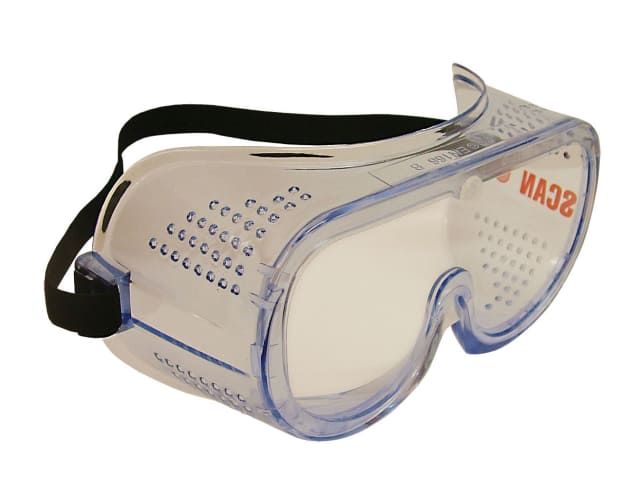 Scan Direct Ventilation Safety Goggles with tough polycarbonate UV resistant lenses