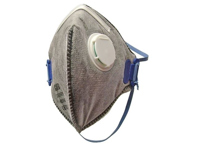 Scan Fold Flat Disposable Odour Mask Valved FFP2 Protection Pack of 3