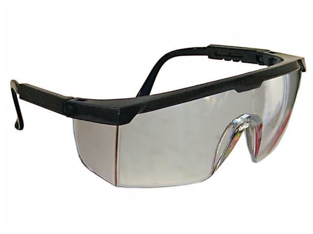 Scan Classic Glasses with clear polycarbonate lenses and adjustable ratchet arms