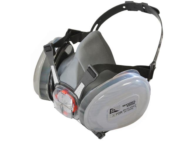 Scan Twin Half Mask Respirator with P2 Dust Filter Cartridges
