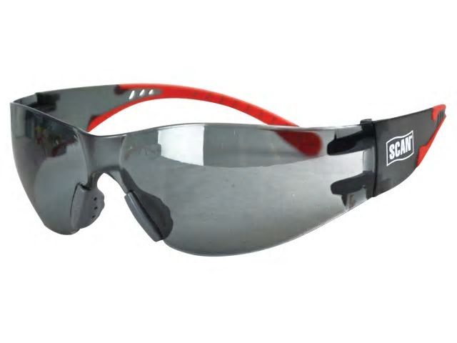 Scan Flexi Spectacle in Smoke with scratch-resistant wraparound lens and anti-fog coating
