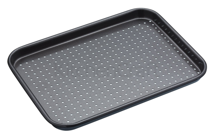 Kitchencraft Master Class Crusty Bake Baking Tray 24x18x1.5cm with perforated base