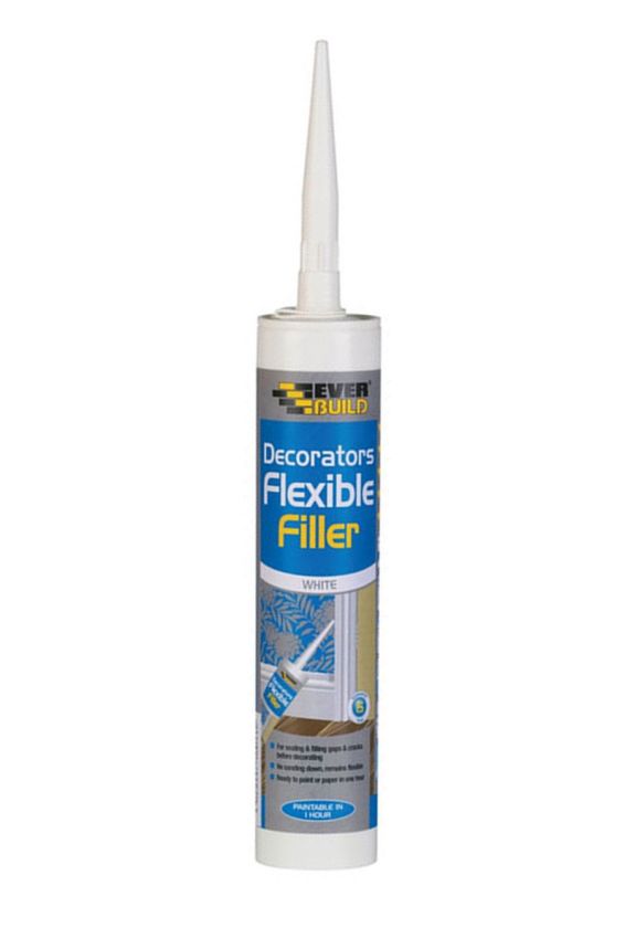 Everbuild Flexible Decorators Filler C3 White 290ml acrylic sealant
