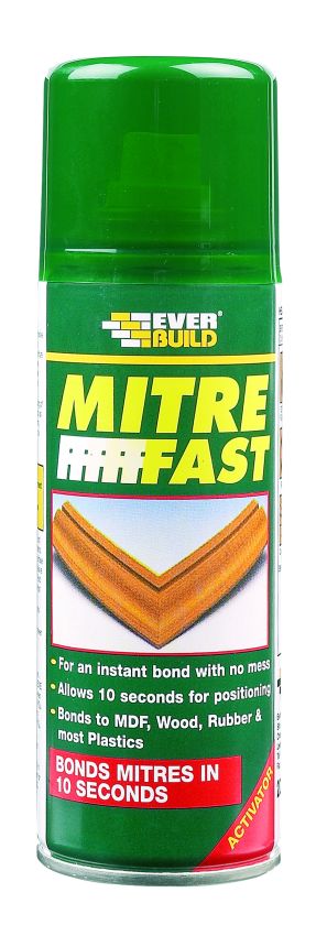 Everbuild Mitre Fast Activator Aerosol 200ml clear