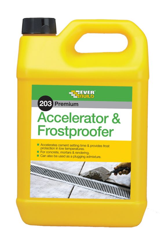 Everbuild 203 5L Accelerator and Frostproofer liquid admixture