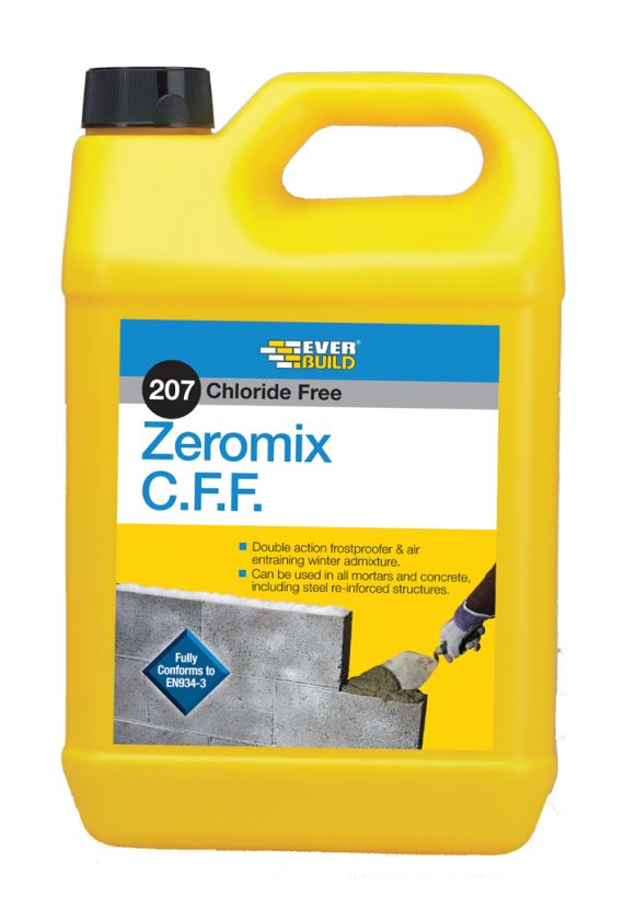 Everbuild 207 Zeromix C.F.F - 5L frostproofer and air entraining mortar admixture