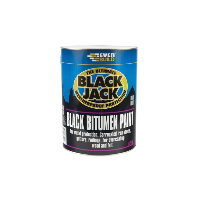 Everbuild 901 Black Jack Black Bitumen Paint 1L
