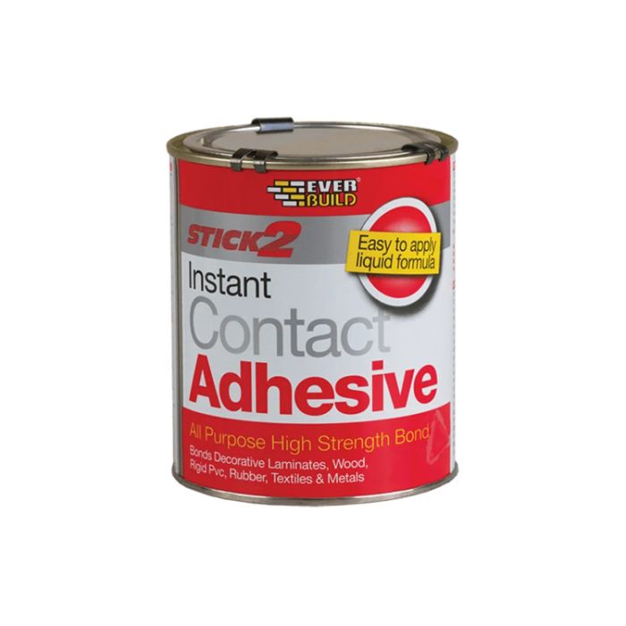 Everbuild All Purpose Contact Adhesive 250ml beige rubber-based adhesive tin