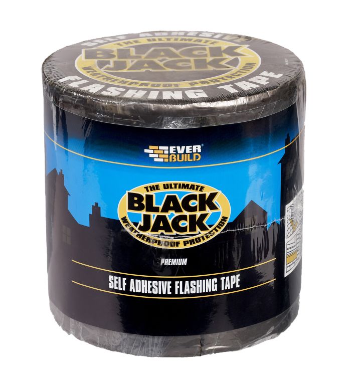 Everbuild Black Jack DIY Flashing Tape - 3M 100mm with natural lead-finish