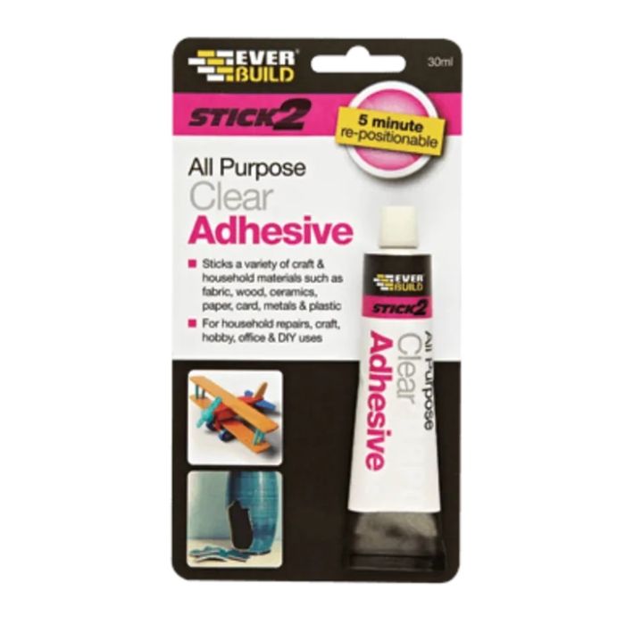 Everbuild Stick 2 All Purpose Clear Adhesive 30ml