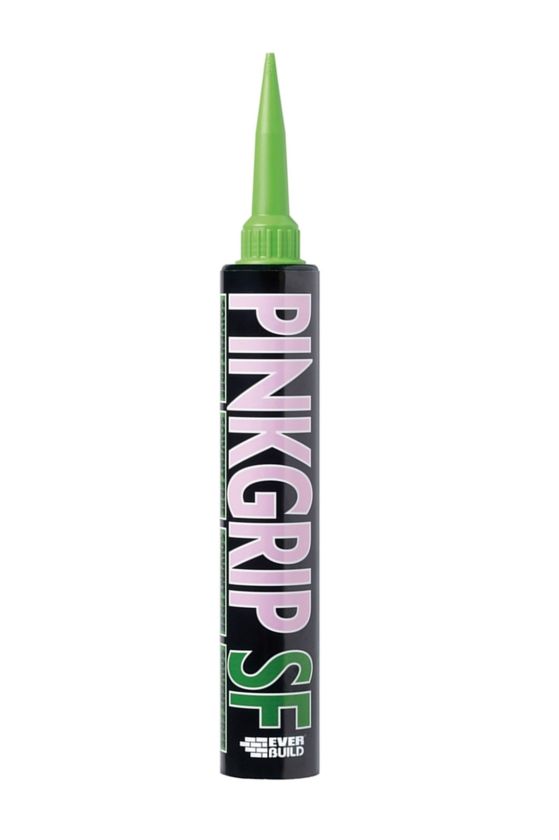 Everbuild Pinkgrip Solvent Free Adhesive 380ml in pink