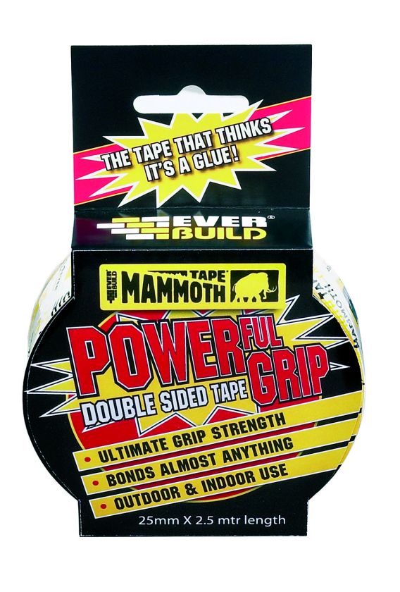 Everbuild Mammoth Powerful Grip Tape 25mm x 2.5m