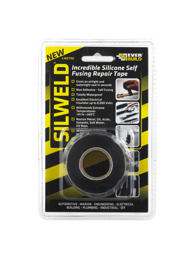 Everbuild Silweld Repair Tape - Black - 3M