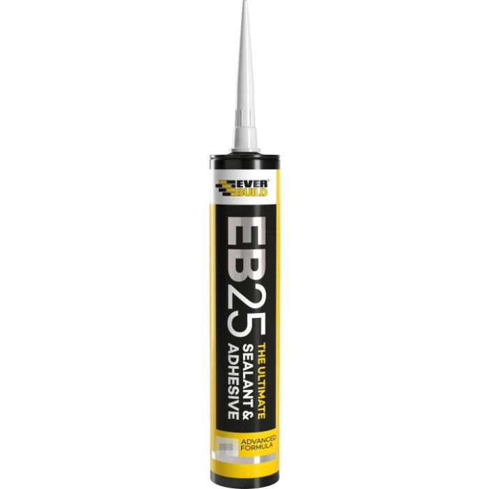 Everbuild EB25 White 300ml adhesive and sealant cartridge