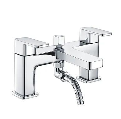 Niagara Hadley 9138 bath shower mixer tap with shower kit and wall bracket in chrome