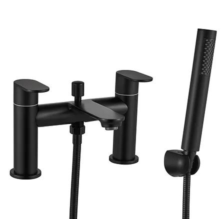 Niagara Albury 9142BL bath shower mixer tap in matt black with shower kit