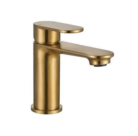 Niagara Albury 9140BRS Mono Basin Mixer Tap with click-clack waste in brushed brass