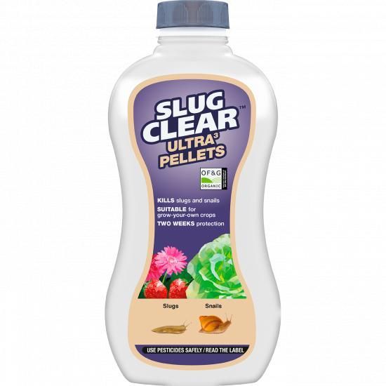 Clear SlugClear Ultra 3 685g slug and snail killer pest control bottle