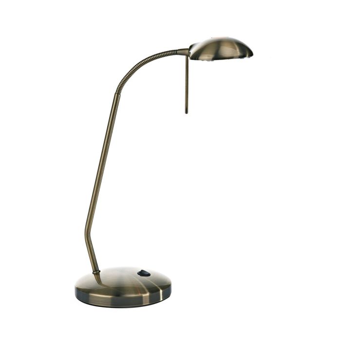 DAR JOU4075 Journal Table Lamp in antique brass