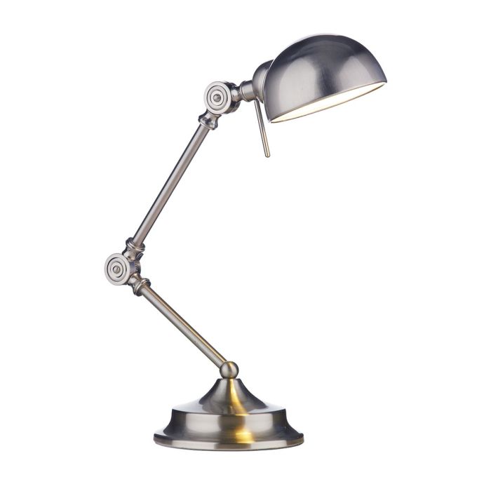 DAR Lighting RAN4046 Ranger Table Lamp in satin chrome
