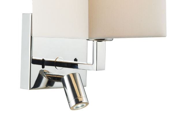 DAR ANV0750L Anvil Single Wall Light With LED in Polished Chrome