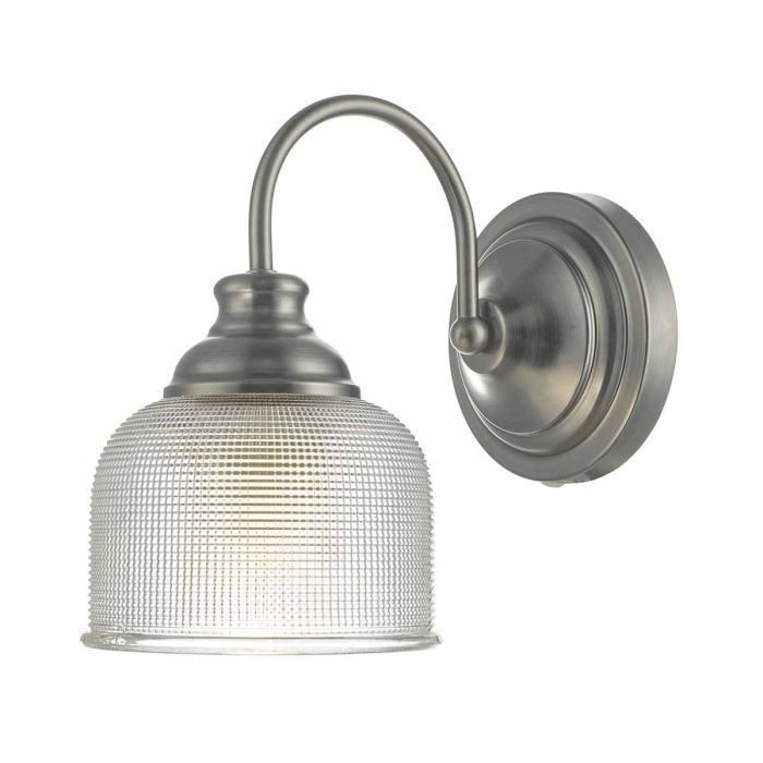 DAR TAC0761 Tack Single Wall Light in antique chrome