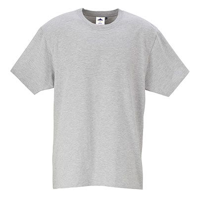 Portwest B195 Turin Premium T-Shirt in Heather Grey size L