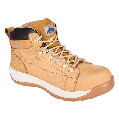 Portwest FW31 Steelite Mid Cut Nubuck Boot SB HRO in honey size 8