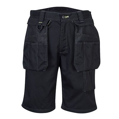 Portwest PW345 PW3 Holster Work Shorts in Black 34R