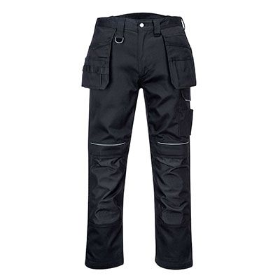 Portwest PW347 PW3 Cotton Work Holster Trouser in black size 38R
