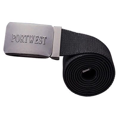 Portwest C105 One Size Elasticated Work Belt in Black
