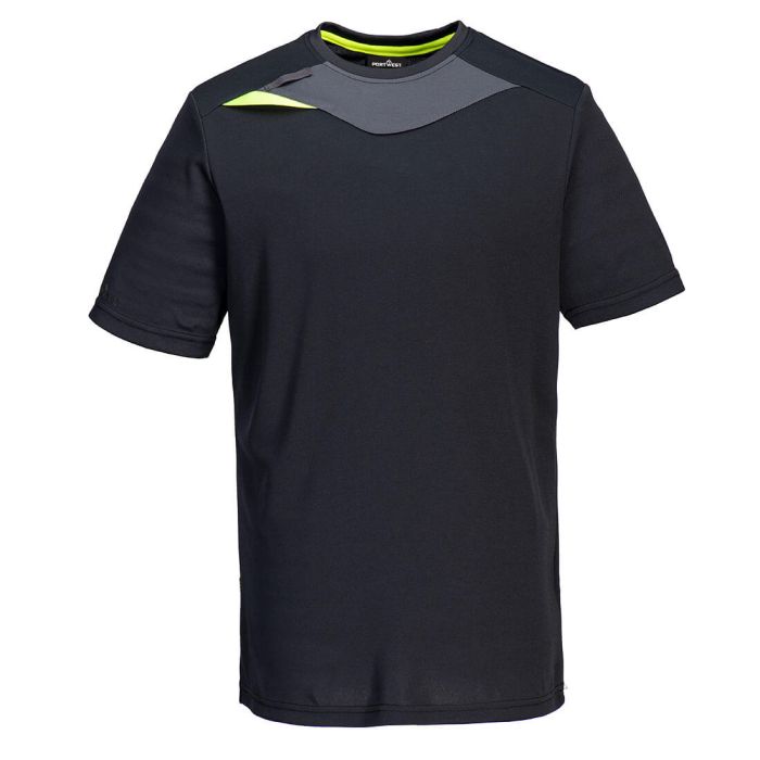 Portwest DX411 DX4 Short Sleeve T-Shirt in Black XXL
