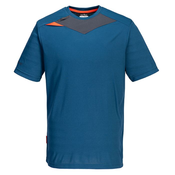 Portwest DX411 DX4 T-Shirt S/S in Metro Blue, size Medium