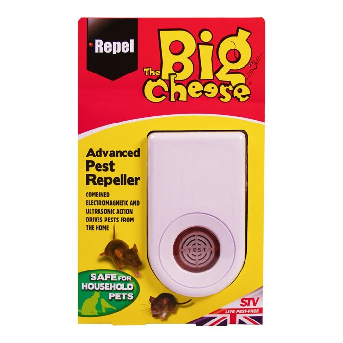 The Big Cheese STV789 Advanced Rodent Pest Repeller 37m2 coverage plug-in unit