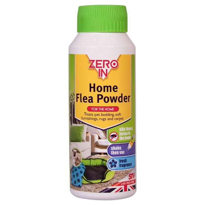 Zero In Home Flea Powder 300g puffer pack pest control treatment