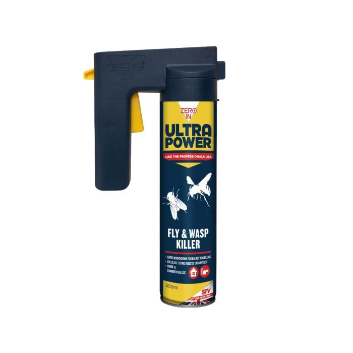 Zero In Ultra Power Fly & Wasp Killer Trigger Aerosol - 600ml