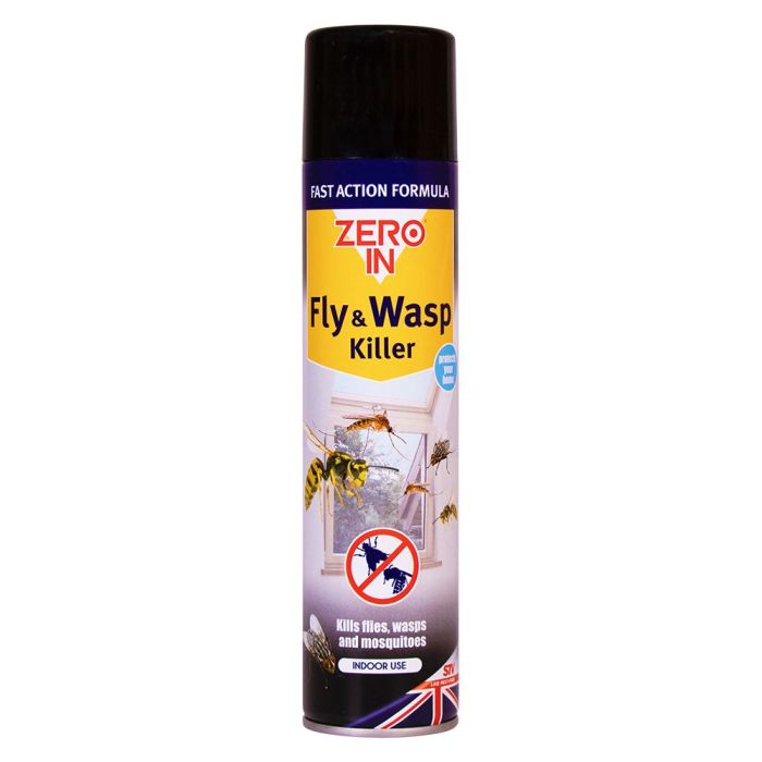 Zero In Fly & Wasp Killer Spray Aerosol - 300ml pest control spray