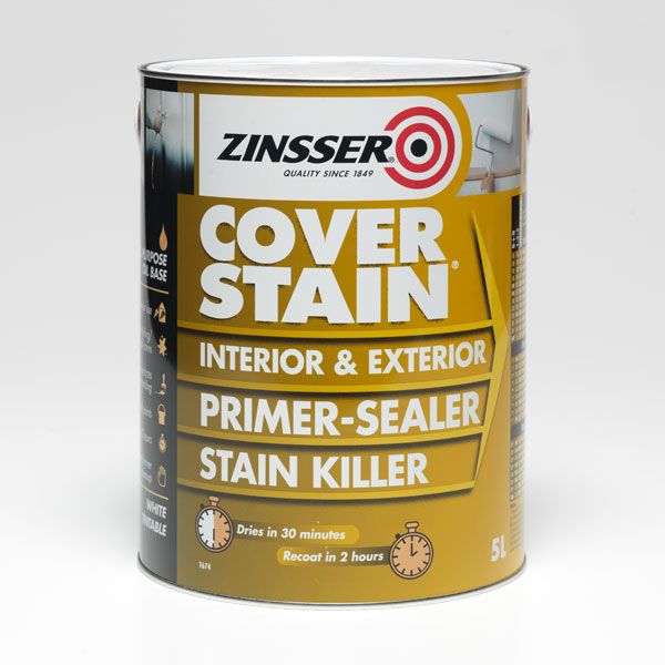 Zinsser Cover Stain Primer Sealer & Stain Killer White 1L