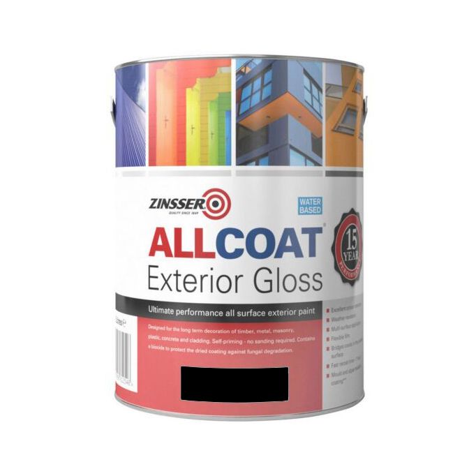 Zinsser Allcoat Exterior Gloss 1L in black